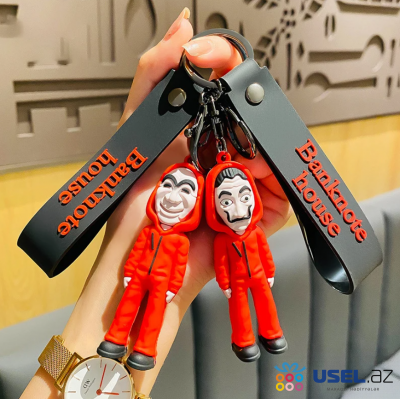 Silicone Keychain "Banknote House"